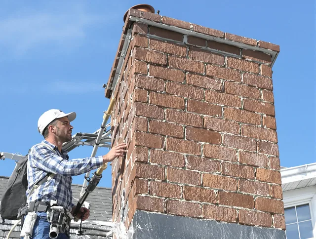 Brickwork for a chimney rebuild by Bell Chimney Sweep in Bell, CA