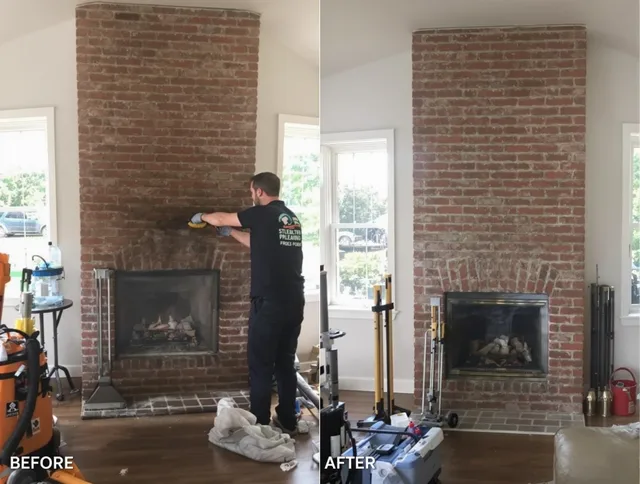 Finished chimney sweeping service by Bell Chimney Sweep in Bell, CA