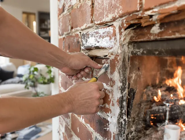 Routine fireplace repair by Bell Chimney Sweep in Bell, CA