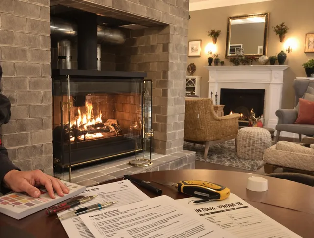 Bell Chimney Sweep verifying fireplace safety measures in Bell, CA